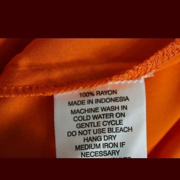 ESCAPADA LIVING S/L TESSA TOP SOLID TANGERINE NWT - Picture 6 of 9